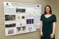 Katherine presenting at the department poster competition